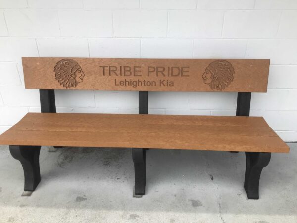 Custom Recycled Plastic Bench for Schools